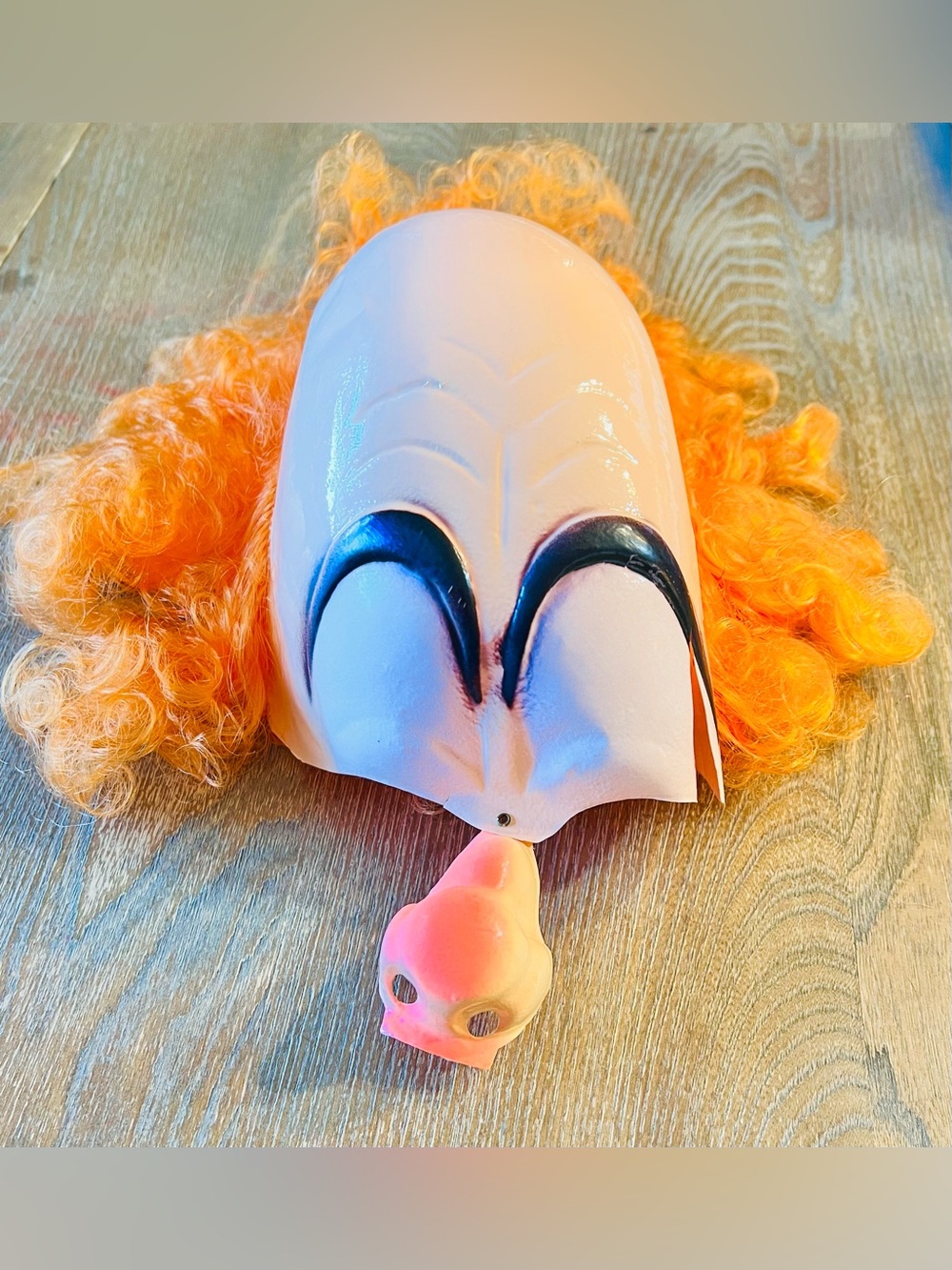 Vintage Bayshore Halloween Mask Orange Hair Big Nose Hong Kong